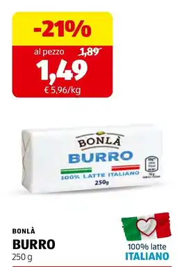 ALDI Bonlà Burro offerta