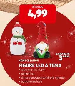 ALDI Home Creation Figure LED a tema offerta