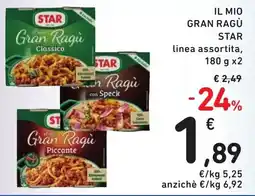Spazio Conad Il mio Gran Ragù STAR offerta