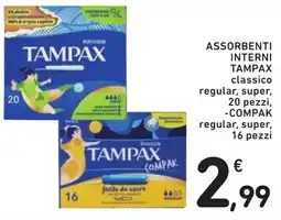 Spazio Conad Assorbenti interni Tampax offerta