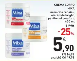 Spazio Conad Crema corpo mixa offerta