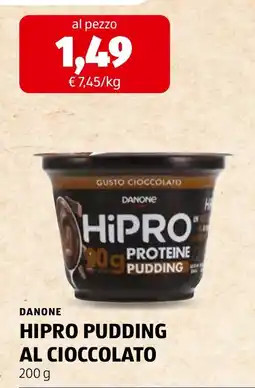 ALDI Danone Hipro Pudding al cioccolato offerta