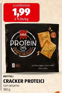 ALDI Bottoli Cracker Proteici con sesamo offerta
