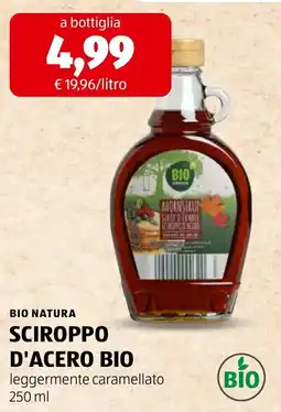 ALDI Bio Natura sciroppo d'acero bio offerta