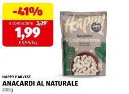 ALDI Happy Harvest anacardi al naturale offerta