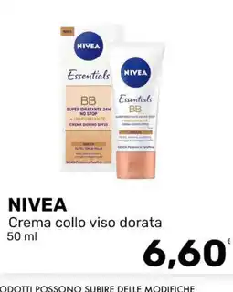 Iper Tosano NIVEA Crema collo viso dorata offerta