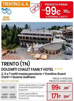 Eurospin Dolomiti Chalet Family Hotel offerta