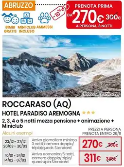 Eurospin Hotel Paradiso Aremogna offerta