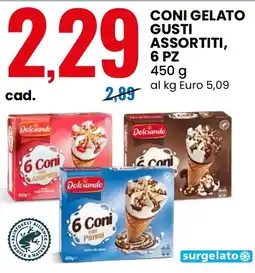 Eurospin Coni gelato gusti assortiti Dolciando offerta