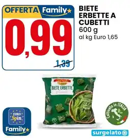 Eurospin Biete erbette a cubetti offerta