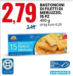 Eurospin Bastoncini di filetti di merluzzo Athena offerta