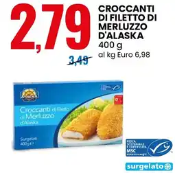 Eurospin Crocchianti di filetto di Merluzzo d'Alaska offerta