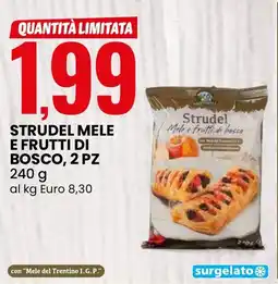 Eurospin Strudel Mele e Frutti di Bosco offerta