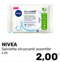 Iper Tosano NIVEA Salviette struccanti assortite offerta
