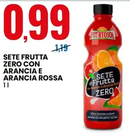 Eurospin Puerto Sol Sete di Frutta Zero con Arancia e Arancia Rossa offerta