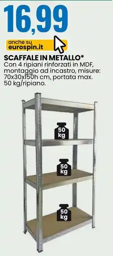 Eurospin Scaffale in metallo offerta