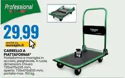 Eurospin Carrello a piattaforma Professional Keiros offerta