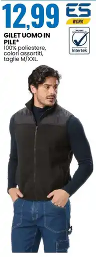Eurospin Gilet uomo in pile* offerta