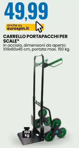 Eurospin Carrello portapacchi per scale offerta