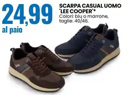 Eurospin Scarpa casual uomo Lee Cooper offerta