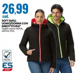 Eurospin Soft Shell Uomo/Donna con Imbottitura offerta