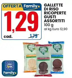 Eurospin Gallette di riso ricoperte gusti assortiti offerta