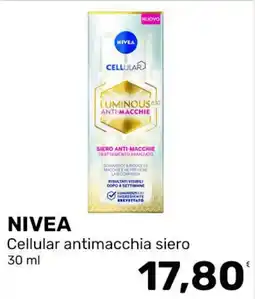Iper Tosano NIVEA Cellular antimacchia siero offerta