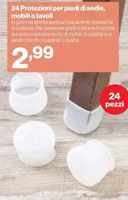 In'S Mercato Protezioni per piedi di sedie, mobili o tavoli offerta