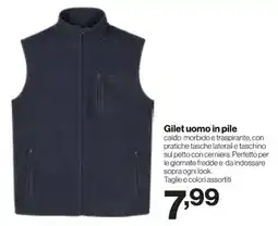 In'S Mercato Gilet uomo in pile offerta