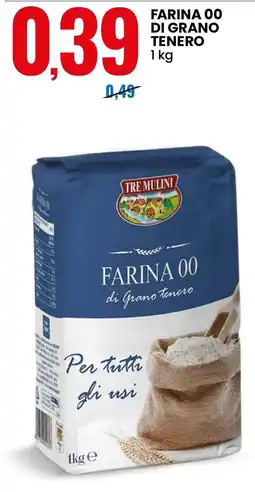 Eurospin Tre Mulini Farina 00 di grano tenero offerta