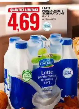 Eurospin Latte parzialmente scremato UHT offerta