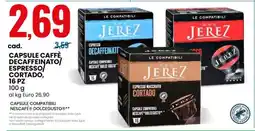Eurospin CAPSULE CAFFÈ DECAFFEINATO/ESPRESSO/CORTADO offerta