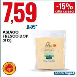 Eurospin ASIAGO FRESCO DOP offerta