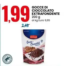 Eurospin GOCCE DI CIOCCOLATO EXTRAFONDENTE offerta
