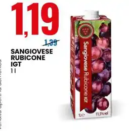 Eurospin SANGIOVESE RUBICONE IGT offerta