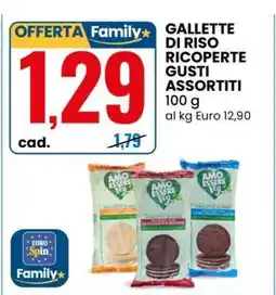 Eurospin GALLETTE DI RISO RICOPERTE GUSTI ASSORTITI offerta