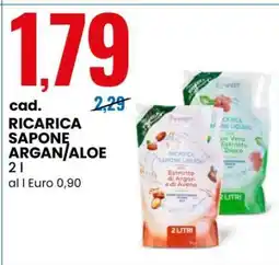 Eurospin RICARICA SAPONE ARGAN/ALOE offerta