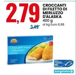 Eurospin CROCCANTI DI FILETTO DI MERLUZZO D'ALASKA offerta