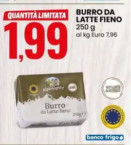Eurospin BURRO DA LATTE FIENO offerta