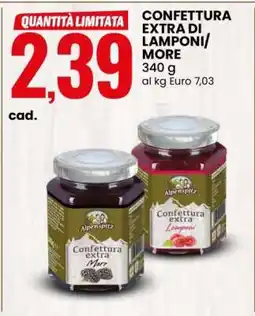 Eurospin CONFETTURA EXTRA DI LAMPONI/MORE offerta