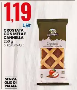 Eurospin CROSTATA CON MELA E CANNELLA offerta