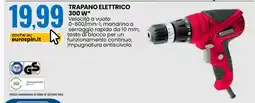 Eurospin TRAPANO ELETTRICO 300 W offerta
