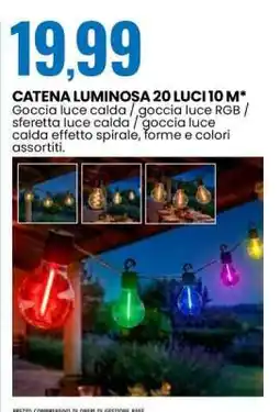 Eurospin CATENA LUMINOSA 20 LUCI 10 M offerta