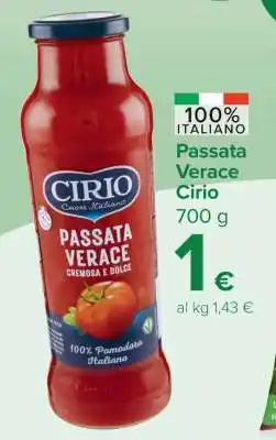 Carrefour Passata Verace Cirio offerta