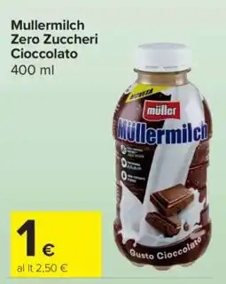 Carrefour Mullermilch Zero Zuccheri Cioccolato offerta