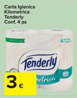 Carrefour Carta Igienica Kilometrica Tenderly offerta