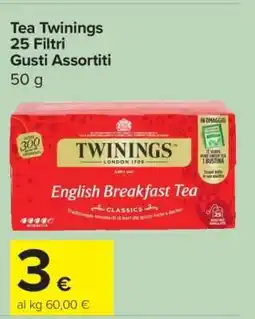 Carrefour Tea Twinings 25 Filtri Gusti Assortiti offerta