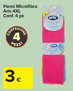 Carrefour Panni Microfibra Arix 4XL offerta