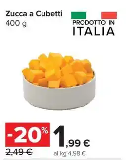 Carrefour Zucca a cubetti offerta