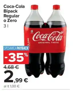 Carrefour Coca Cola Bipack Regular o Zero offerta